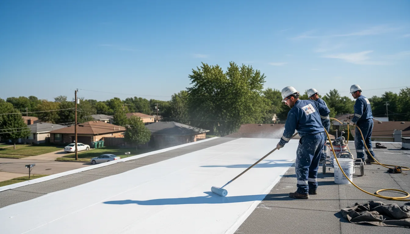 Commercial roof coating in Kincaid, IL near me